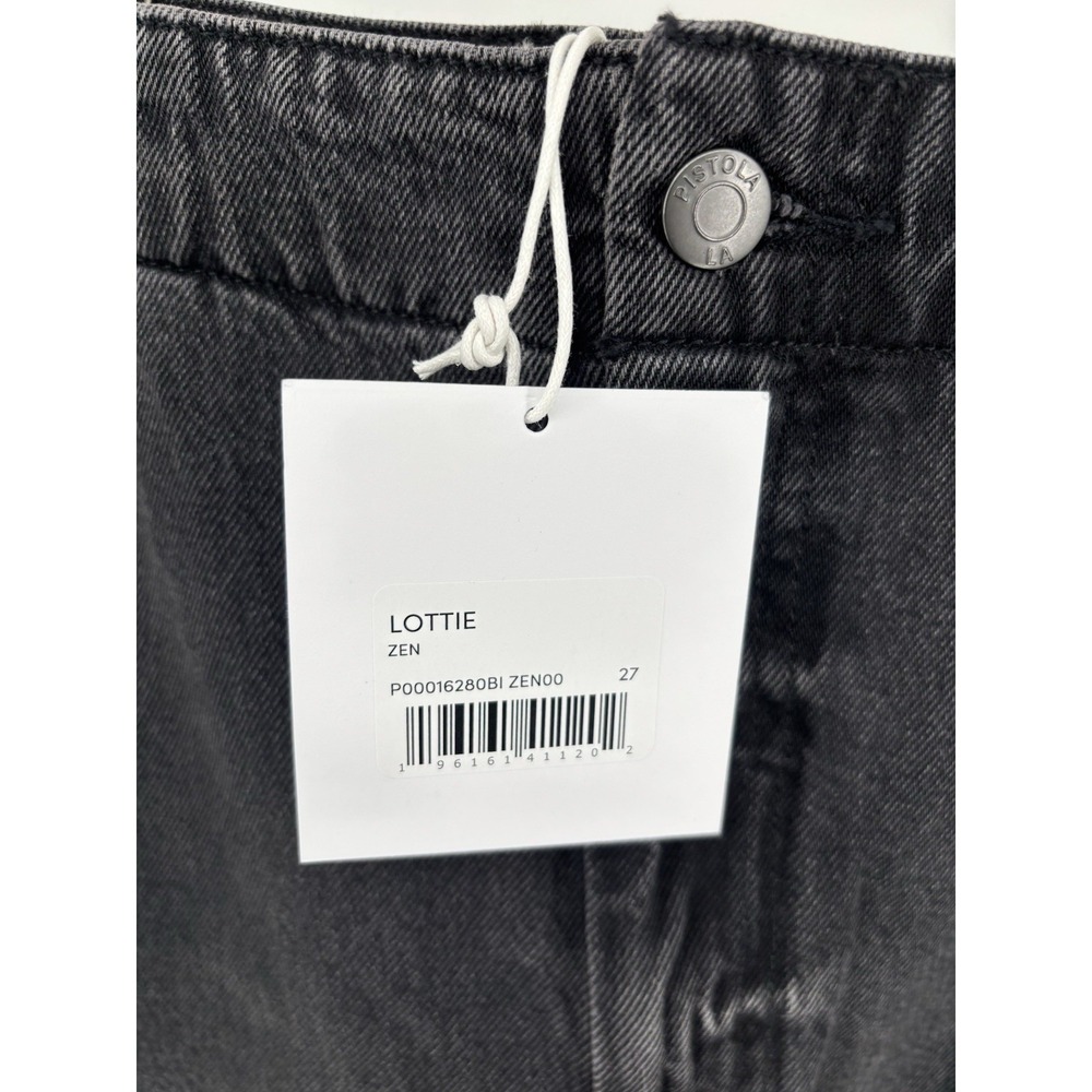 NWT Pistola Lottie High Rise Relaxed Bowed Leg Jeans 27 (meas 28) Barrel $208 - Picture 11 of 16